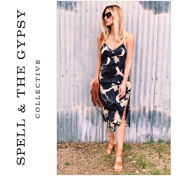 Spell Dresses & Skirts - Rare NWT Spell & The Gypsy Nightingale Black Slip Dress Size Medium